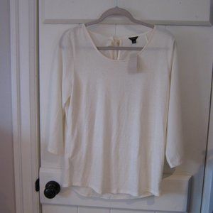 NWT Ann Taylor Off-White Top